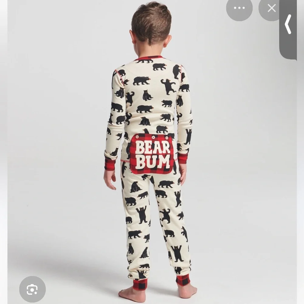 Little Blue House kids “bear bum” onesie pajamas